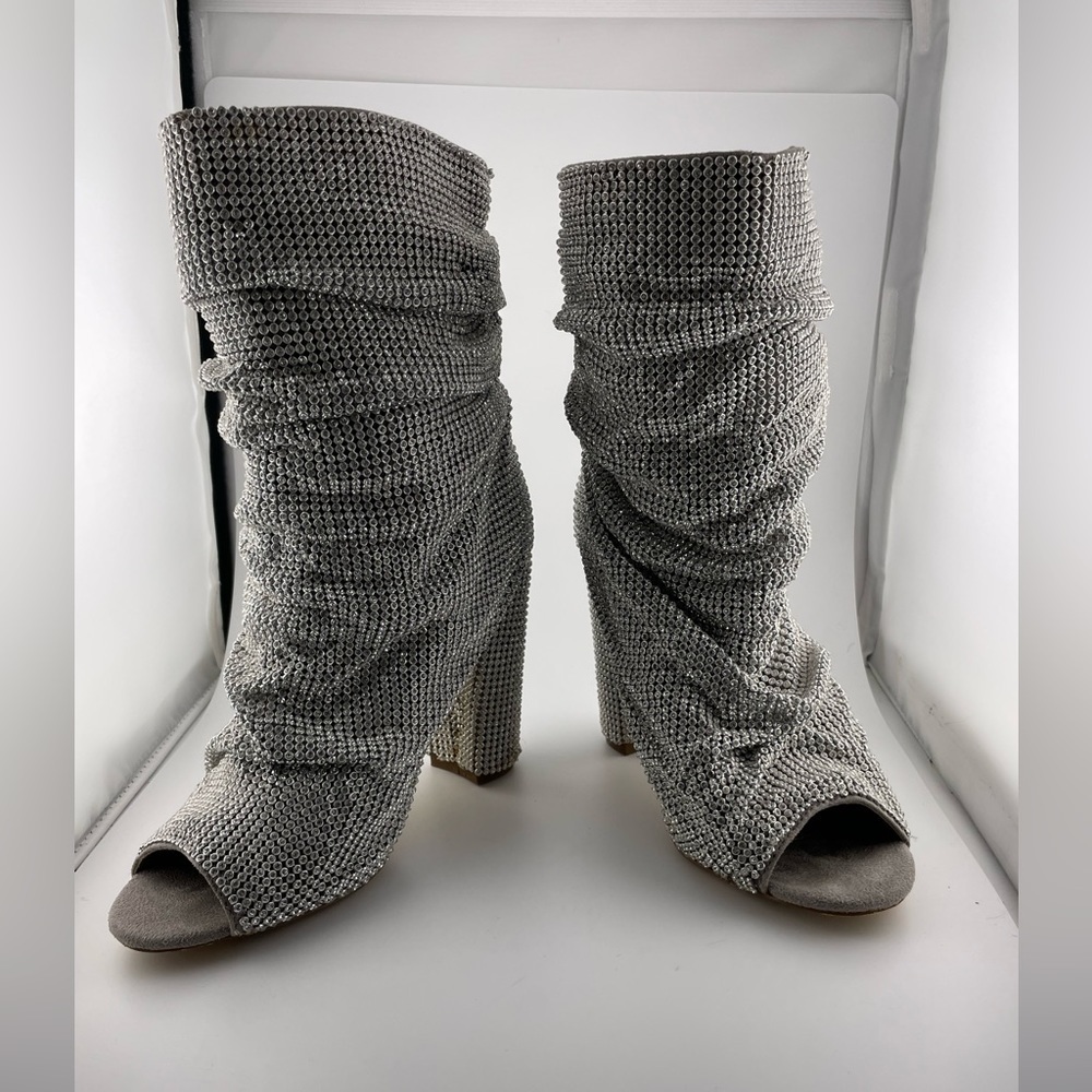 VIGO FIORE KING HIGH HEEL SPARKLING BOOTIES 8​​​​​​​​​​​​​​​​